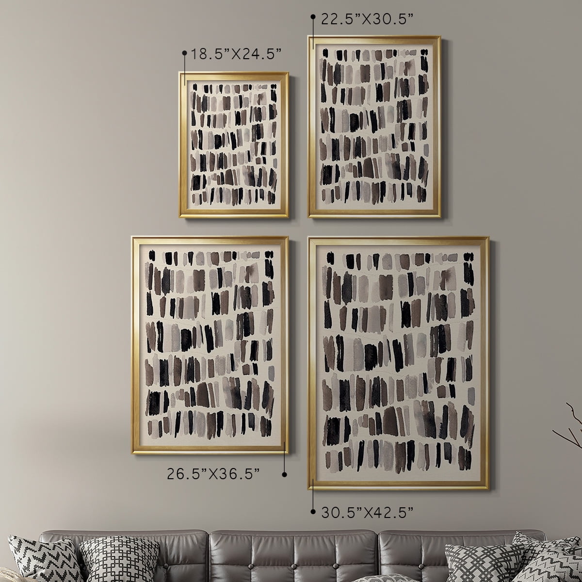 Chalk and Flint II Premium Framed Print, in Gold, Black, or Silver - Ready to Hang