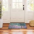 thumbnail image 3 of Yayeee Doormat for Indoor Entrance 32" x 20" Non Slippery Floor Rug, Purple Forest Scene, 3 of 8