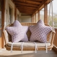 thumbnail image 4 of MMJ Grid Fabric Five Pointed Star Plush Cushion Soft Lumbar Throw Pillow for Sofa Bedroom Living Room Home Decorative, 4 of 7