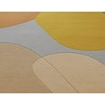 thumbnail image 5 of Oval Modern Abstract Area Rug – Mustard, Beige & Grey Hand-Tufted Wool Carpet for Entryway, Bedroom or Living Room – Universal Carpets, 5 of 5