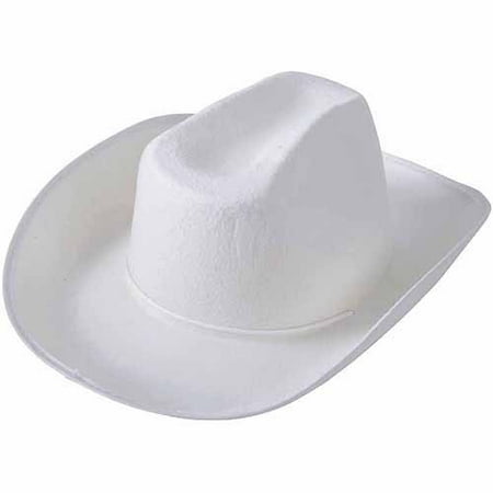 School Sprit Felt Cowboy Hat, White - Walmart.com