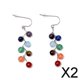 thumbnail image 1 of Pendientes Colgantes de Piedras Preciosas Yinane Joyería de Moda 2 Piezas, 1 of 5