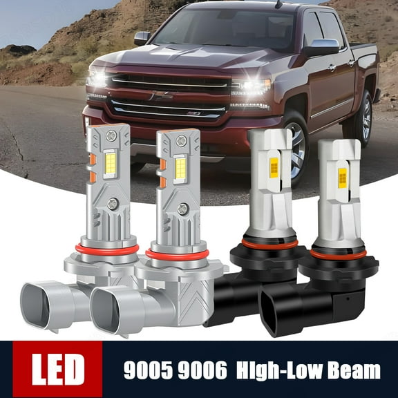 BSBSDJB LED Headlight Bulbs for Chevy S10 1994-2004 Combo High Low Beam 6000K White