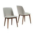thumbnail image 1 of Coaster Chaise d'Appoint Moderne Barett en Noyer Gris et Noir, 1 of 2