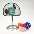 thumbnail image 6 of opvise 1 Set Bird Toy Round Base with Bell Ball Pet Bird Parrot Basketball Game Toy S, 6 of 7
