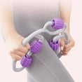 thumbnail image 4 of MERIGLARE Rouleau D\'entraînement Physique Pince de Massage Musculaire Relaxant Violet, 4 of 8