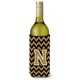 thumbnail image 1 of Letra N Chevron Negro Y Oro Botella De Vino Bebida Aislador Hugger Cj1050-Nliterk, 1 of 1