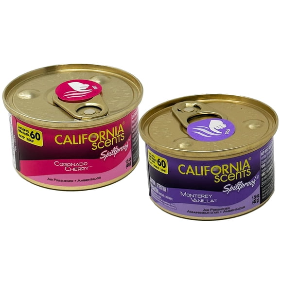 Ambientadores para auto California Scents Spillproof, paquete de 2