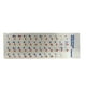 thumbnail image 4 of Pegatinas para teclado, letras de Ucrania, pegatina de botón impermeable, negro mate/transparente, 4 of 5