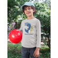 thumbnail image 2 of Surfer Dino Long Sleeve Toddler -Image by Shutterstock,  3 Toddler, 2 of 4