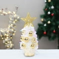 thumbnail image 4 of de Navidad de mesa, adorno de Navidad, manualidades, de Navidad Artificial decorativo para barras de escritorio, oficina, decoración del Oro, 4 of 7
