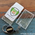 thumbnail image 6 of 10 Pack - Heavy Duty Crystal Clear Badge Holders (Hold Two Cards) - Vertical Dual Sided Card Cases - Polycarbonate Rigid/Hard Plastic with Secure Top Load by Specialist ID, 6 of 9