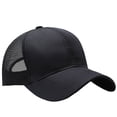 thumbnail image 2 of YAOBAMM Mesh Splicing Hat Summer Solid Color Extended Brim Adjustable Baseball Hat for Men Ideal for Sports Running with Sunscreen Visor and Mesh Splicing Hat, 2 of 7