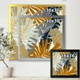 thumbnail image 4 of Designart 'Abstract Tropical Summer Banana Leaves and Palm Tree' Modern Framed Art Print, 4 of 4