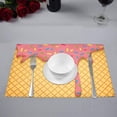 thumbnail image 2 of MKHERT Funny Food Decor Melting Ice Cream Cones Placemats Table Mats for Dining Room Kitchen Table Decoration 12x18 inch,Set of 6, 2 of 4