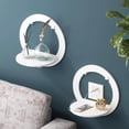 thumbnail image 6 of Wall shelf free punching wall-mounted TV background wall hanger bedroom balcony bedside wall creative flower pot stand, 6 of 6