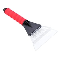 MELIVO Snow Shovel Car Snow Scraper Ice Cleaner Snow Cleaner For Windshield With Rubber Sleeve(Red)