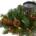 thumbnail image 4 of Nearly Natural Flocked and Glittered Artificial Christmas Pine Candelabrum, 4 of 5