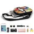 thumbnail image 3 of Lsque Mario Pattern Chest Package – Foldable Waterproof Chest Bag with Adjustable Shoulder Strap, Double Zipper Compartments & D-Buckle Design, 3 of 7