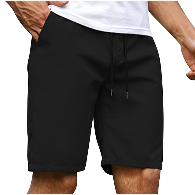 Stretch Cargo Shorts Green Cargo Shorts Men Men's Running Athletic Shorts Summer Casual Straight Leg Drawstring Waist Quick Dry Exercise Workout Shorts