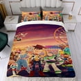 thumbnail image 4 of Toy Story Conjunto de sábanas temático, trío de piezas, cómodo y amigable con la piel, diseño único, regalo de decoración para el hogar para familiares, amigos y fans, 90 cm * 190 cm, 4 of 6