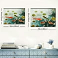thumbnail image 6 of ARISTURING Nine Koi Fish Canvas Wall Art Feng Shui Lucky Carp Lotus Flower Leaves Pond Picture Traditional Chinese Paintings Print Asian Artwork Poster Home Decor for Living Room 20x16inch, 6 of 6