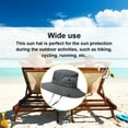 thumbnail image 3 of Worallymy Women Men Outdoor Sun Hat Horse Tail Hole Fisherman Hat Sun Protection Summer Hat, 3 of 7