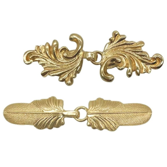 fenteer 2 Pieces Cardigan Clips for Women Clothing Fasteners Shawl Clips Gold