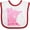 White/Red, variant on Inktastic Minnesota Silhouette Mandala Boys or Girls Baby Bib