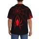thumbnail image 3 of Balery Red Spider Camisa Casual de Manga Corta con Botones para Hombre, Texturizada, Estilo Cubano, para Playa, Verano-X-Large, 3 of 5