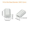 thumbnail image 2 of Unique Bargains 100 Pack Aluminum Crimping Loop Sleeve for 3/64' Diameter Wire Rope, Double Ferrule Aluminum Wire Rope Sleeve, 2 of 6