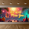 thumbnail image 6 of Teal Background We Will Miss You Banner Party Decoration with Balloons Sparklers and Champagne Glasses for Farewell Party Retirement Party Departure Party Photo Booth Decor, 6 of 7