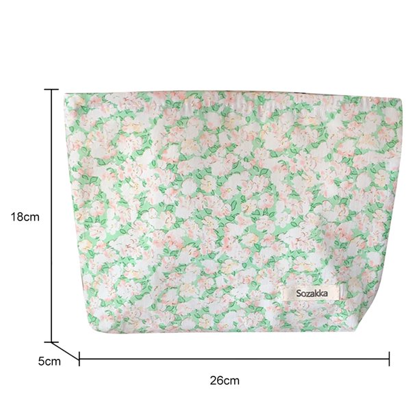 Bolsa de cosméticos floral Bolsa de maquillaje informal para mujer Bolsa organizadora (patrón cuatro) Hugtrwg Para Estrenar