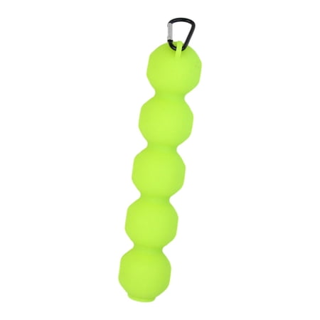 harayaa Golf Ball Holder Bag Golf Equipment Hanging with Buckle Hook Holds 5 Balls Pouch Green
