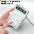 thumbnail image 4 of VibHome Student Use School Season Lightweight And Portable Multifunctional 10 Digit Display Slim Body Mute Button Student Calculator Standard Function for Office, Home, School Supplies, 4 of 6