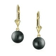 thumbnail image 2 of Bling Jewelry Womens Classic 10K-14K Gold Pearl Dangle Earrings Lever Back June Birthstone, 2 of 4