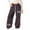 Brown, variant on Cargo Pants for Girls Elastic High Waist Cute Summer Trousers Graphic Printed Y2k Cute Cargo Pants Kids Clothes Black 13-14 Years