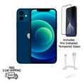 thumbnail image 1 of Restored Apple iPhone 12 A2172 (T-Mobile Only) 64GB Blue w/ Pre-Installed Tempered Glass (Refurbished), 1 of 1
