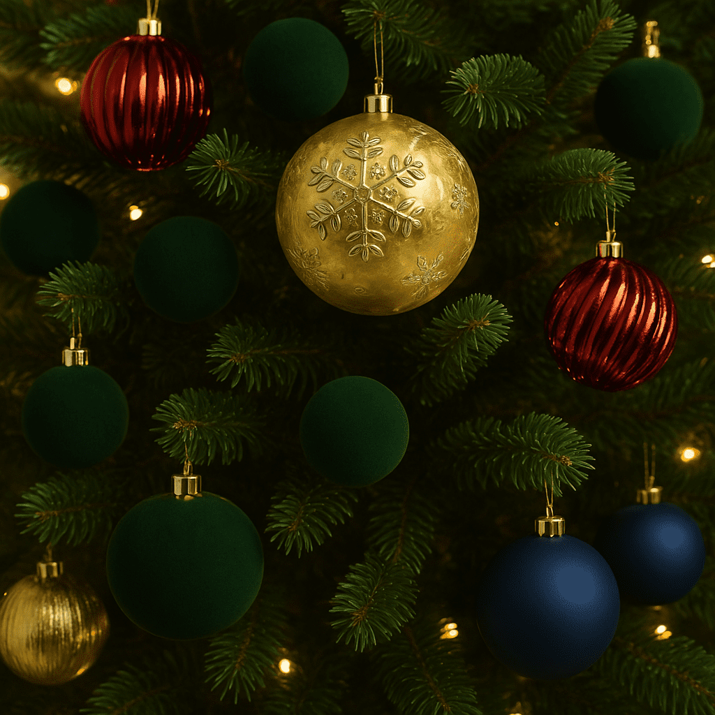 62 Count Multicolor Shatterproof Christmas Ornaments, by My Texas House