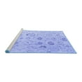 thumbnail image 2 of Ahgly Company Machine Washable Indoor Round Oriental Blue Traditional Area Rugs, 5' Round, 2 of 4