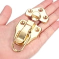 thumbnail image 5 of Retro Style Duckbilled Toggle Hasp Latch, Small Metal Vintage Box Toggle with Mounting Screw, Gold 2 Pack, 5 of 7