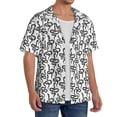 thumbnail image 2 of Pofeuu Snake Print Mens Casual Short Sleeve Shirts Beach Summer Spread Collar Pocket Tops Men's Casual Short-sleeved Shirt-Large, 2 of 5