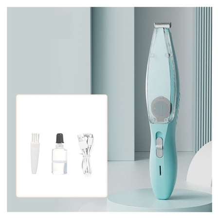 Hair Trimmer Cordless Vacuum Clipper with Suction Rechargeable USB Low Noise Electric Dog Groomer Cordless Design