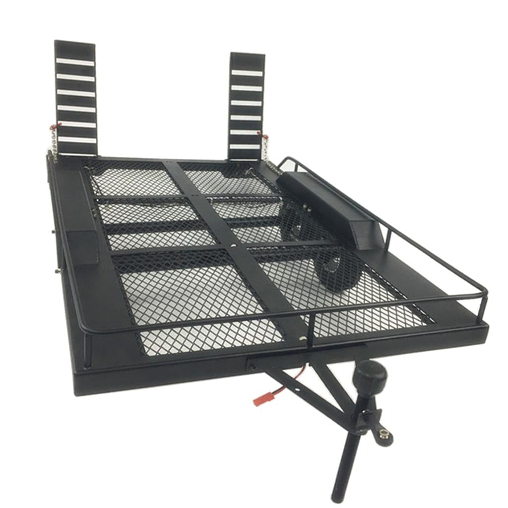 LeeQinersw 1/10th RC Climbing Car Truck Model Heavy Duty Trailer Metal For Axial SCX10