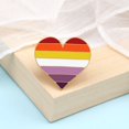 thumbnail image 1 of Alfileres de esmalte personalizados LGBTQ orgullo lesbiana Gay Arco Iris bandera broche Pansexual Asexual Bisexual transgénero símbolo corazón insignia joyería Dengxun unisex, 1 of 2