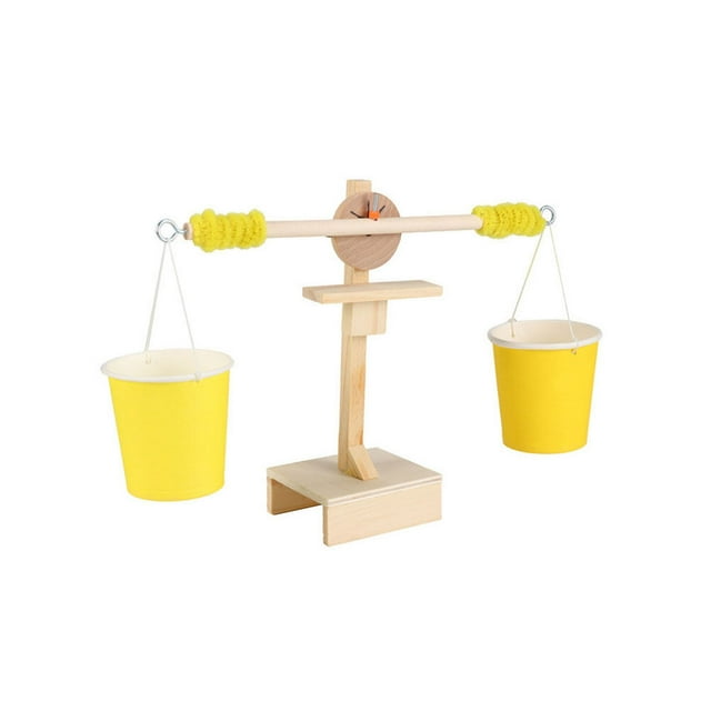 1PC Wood DIY Balance Scale Science Toy Scientific Balancing Game Toy for Kids Children