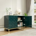 thumbnail image 2 of Clihome  40-inch Two Door Glossy Media Storage Cabinet/Buffet Green, 2 of 5