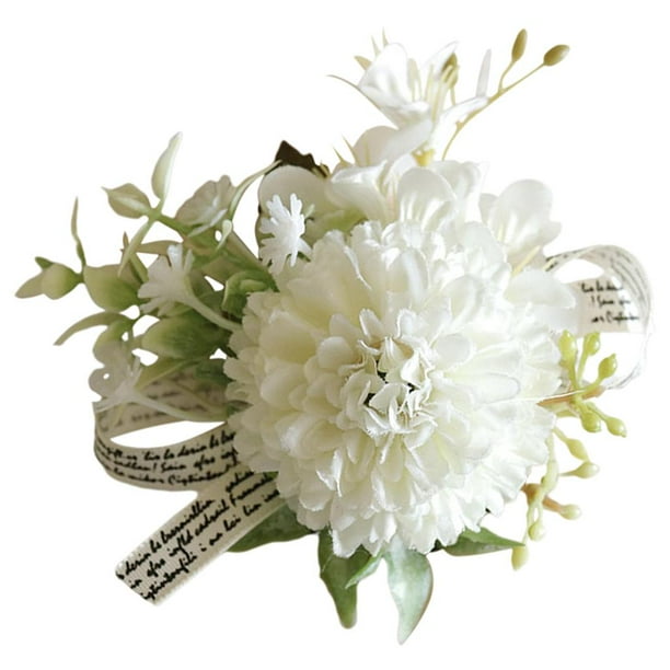 Ramillete de muñeca, flores para boda, suministros para fiestas de boda, ramos para fiesta de graduación Mano C