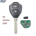 thumbnail image 1 of 2b / 3 Buttons Remote Key 433mhz,4d67 Chip Inside For Toyota Rav4 Camry Corolla 2006-2010 Europe, 1 of 5
