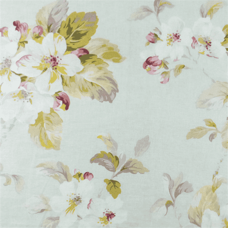 Pastel Teal Pink Linen Sweet Briar Fl Print Home Decorating Pastel Teal Pink Linen Sweet Briar Fl Print Home Decorating Fabric By The Yard